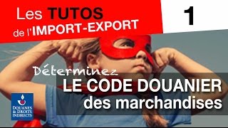 Tuto 1  déterminez le code douanier des marchandises [upl. by Enad836]