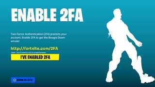 HOW TO ENABLE 2FA FORTNITE 2024 [upl. by Farly]