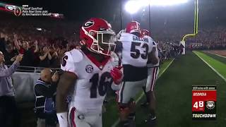 Sony Michel GameWinning Touchdown  2018 Rose Bowl Highlights [upl. by Avert]