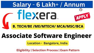 Flexera Off Campus Drive for Fresher Associate Software Engineer  Salary 6 LPA freshersjobs [upl. by Olly660]