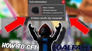 How to get COALFACE  Find The Trollfaces Rememed  Roblox [upl. by Adnalram]