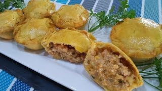 Receita de Empadas de Carne Picada [upl. by Onilegna]