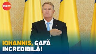 Gafă INCREDIBILĂ a președintelui Klaus Iohannis A citit greșit de pe foaie șia ieșit ceva rău [upl. by Dawkins]