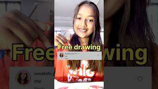 Free drawing ❤️ art drawing youtubeshorts [upl. by Rbma]