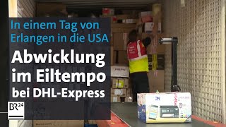 ExpressLogistik Der Arbeitsalltag bei DHL Express in Erlangen  BR24 [upl. by Ariew]