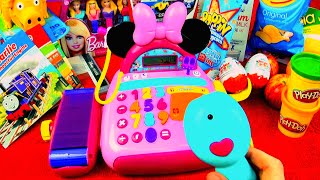 Minnie Mouse Bowtique Electronic Cash Register Mickey Mouse Clubhouse Disney Junior Toys FluffyJet [upl. by Stets825]