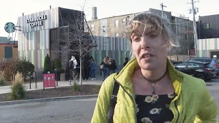 Chicago Starbucks workers take part in strike on Red Cup Day [upl. by Kedezihclem]