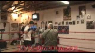 Nick Diaz hitting mits after sparring 10 rounds [upl. by Atiluap]