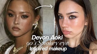 Devon Aoki Inspired 90’s Smokey Eye Makeup Look [upl. by Labanna215]