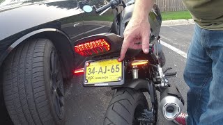 2022 Honda GROM Yoshimura fender elim kit and TST industries tail light install [upl. by Haden]