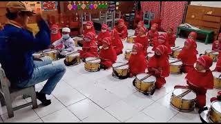 latihan Dasar pukulan drum band Tk Nabila Petir Tk A  Kecil  HERMANSUSANTO74 [upl. by Minna]