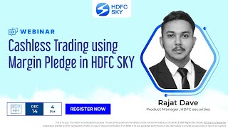 Cashless Trading using Margin Pledge in HDFC SKY [upl. by Nayrda]