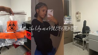 day in the life as a PHLEBOTOMIST [upl. by Adnamaa]