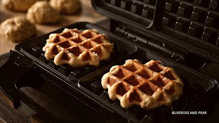 Homemade Belgian Liège Waffles  ASMR [upl. by Ecinert]