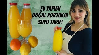 3 PORTAKAL 1 LİMONLA 2 LİTRE PORTAKAL SUYU TARİFİ [upl. by Etoile]