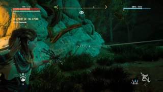 How to use the shock wire trip caster horizonzero dawn  kill sawtooth  1st try [upl. by Llenoj123]