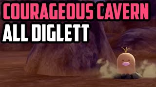 ALL Diglett Locations  Courageous Cavern Sword amp Shield DLC [upl. by Camilo]