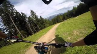 Bikepark Brandnertal Mit der Gopro über die Downhillstrecke [upl. by Llekcor]