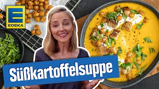 Süßkartoffelsuppe I Veganes schnelles Herbstgericht [upl. by Drape]