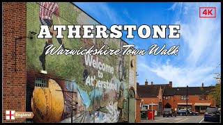 Explore Atherstone Town Centre  4K Autumn Virtual Walk [upl. by Airb514]