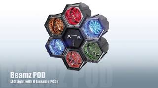 BeamZ Linkable LED Party Light  6 Light Pods [upl. by Reviere]