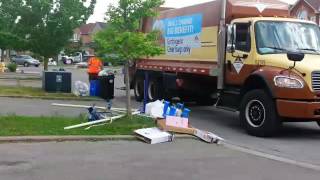 Markham City Garbage Day 262016 KHAWAJA HUSSAIN [upl. by Idnim]