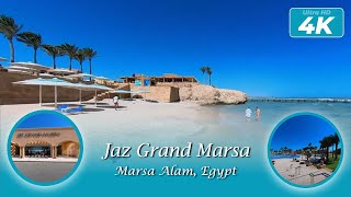 Jaz Grand Marsa  Marsa Alam Egypt   4K Full Resort Walk Around 2024 [upl. by Adnocahs]