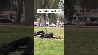 Bait Bike Prank 😂 Shorts Pranks joeysalads [upl. by Ahseekan]