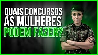 CONCURSOS MILITARES PARA MULHERES O Guia Completo [upl. by Ian]