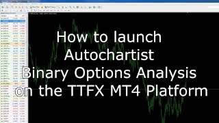 How to launch Autochartist Binaries on the TTFX MT4 platform [upl. by Kissee467]