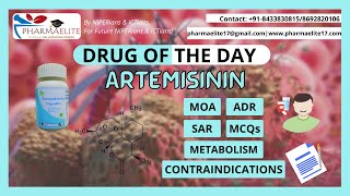 GPATNIPER  Drug of the Day ARTEMISININ  PHARMAELITE  918433830815 [upl. by Trula279]