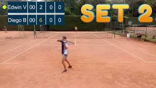 Jugando tenis con amigos Edwin Vásquez vs Diego Balcacer 10 de noviembre de 2023 [upl. by Hodosh189]