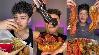 Ramizeinn tiktok compilation pt2  11 minutes of ramizienn eating spicy food  No reaction king [upl. by Enrichetta956]