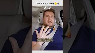 Cardi B Funny Carpool Karaoke Talking About Her 5 Cars That She Cant drive shorts [upl. by Laumas]