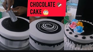 2 पाउंड चॉकलेट स्पैंच Se बनाया Cake  birthday shortfeed youtubefeed viral cake shorts [upl. by Afatsuom]