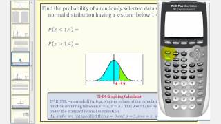 Normal Distribution Find Probability Using With Zscores Using the TI84 [upl. by Ahsitneuq217]