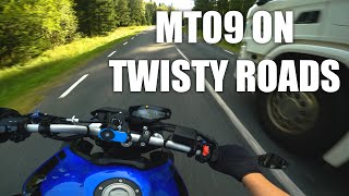 YAMAHA MT09 SWEDEN FULL SPEED amp WHEELIES 4K AKRAPOVIC [upl. by Mccarty]