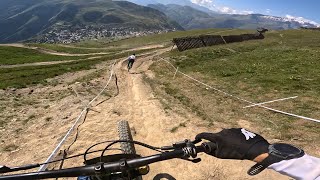 IXS DOWNHILL CUP  Les 2 Alpes  Track Preview 💨 [upl. by Aisined]