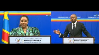 Conférence de presse gouvernement congolais DIALOGUE OU PAS DIALOGUE  Réponse de la Minaffet [upl. by Winifred936]