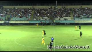 Frosinone  Spezia Coppa Italia  highlights  15082015 [upl. by Jethro]