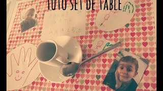 tuto set de table  1 kit offert sur demande [upl. by Adnawyek788]