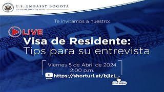 Visa de Residente tips para su entrevista [upl. by Straub981]