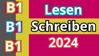 Lesen amp Schreiben B1 2024  Goethe Zertifikat B1 [upl. by Atinna228]