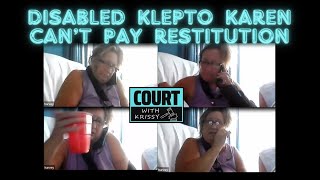 Klepto Karen Stole THOUSANDS from Friends Cant Work or Survive On Disability amp Pay Restitution [upl. by Veronique]