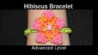 Rainbow Loom® Hibiscus Bracelet [upl. by Auqinet]