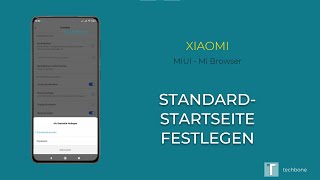 StandardStartseite ändern  Xiaomi Mi Browser [upl. by Esilana141]