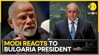 PM Modi reacts to Bulgaria Presidents praise for Indian Navy  Latest English News  WION [upl. by Ydnagrub]