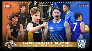 Eastland 2024 Premier Division 2024 Grand Final  Balwyn Tigers v East Ringwood [upl. by Pilif585]