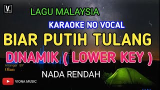 DINAMIK  BIAR PUTIH TULANG  JANGAN PUTIH MATA  KARAOKE  NO VOCAL  NADA RENDAH [upl. by Rhoda48]