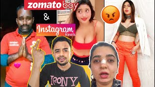 Viral Didi Hitesha amp Zomato Boy  Nongra Instagram Reels Roast 2021  pukurpakami [upl. by Ibob721]